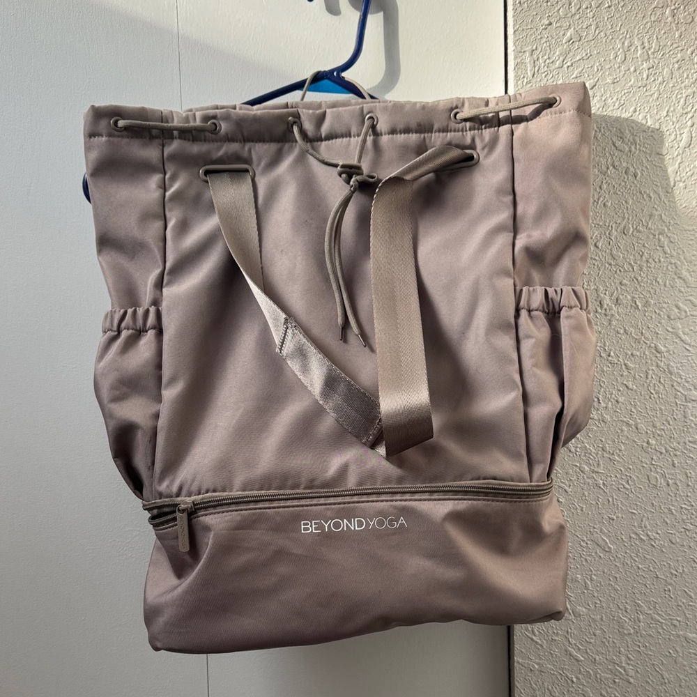 Beyond Yoga Beige Tote Bag